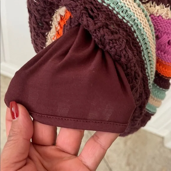 NWT Maeve by anthropology Crochet Midi boho Skirt brown size small - Picture 10 of 17